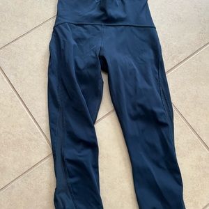 Lululemon capri legging with mesh detail